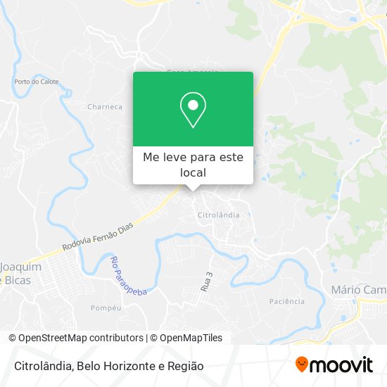 Citrolândia mapa