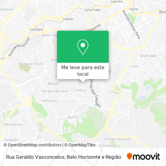 Rua Geraldo Vasconcelos mapa