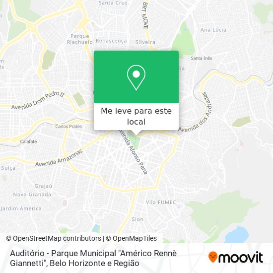 Auditório - Parque Municipal "Américo Rennè Giannetti" mapa