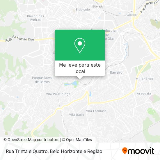 Rua Trinta e Quatro mapa