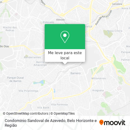 Condomínio Sandoval de Azevedo mapa