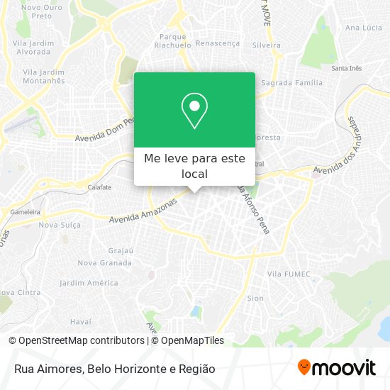 Rua Aimores mapa