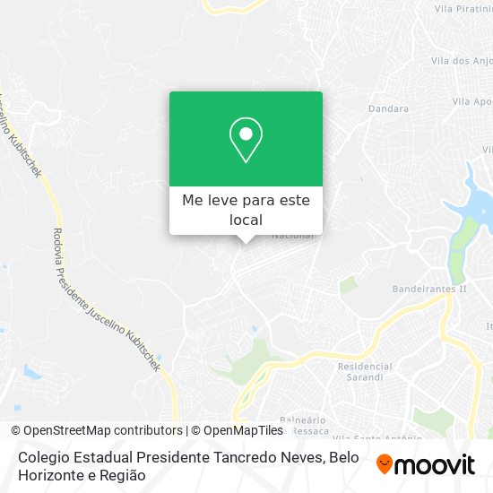 Colegio Estadual Presidente Tancredo Neves mapa