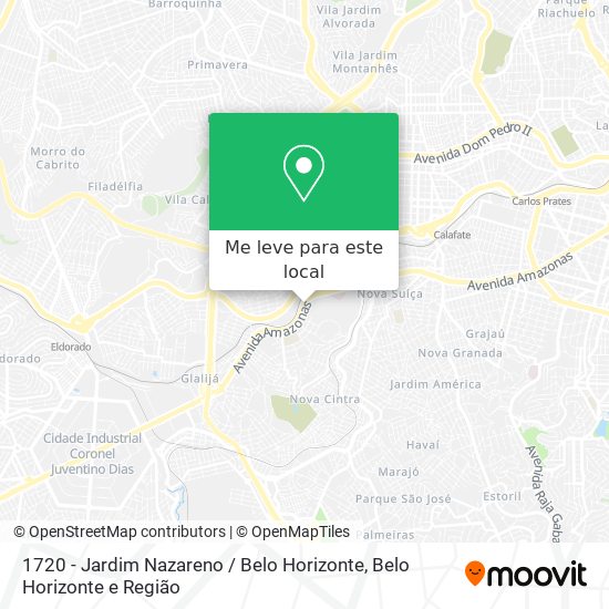 1720 - Jardim Nazareno / Belo Horizonte mapa