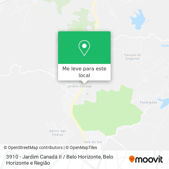 3910 - Jardim Canadá II / Belo Horizonte mapa