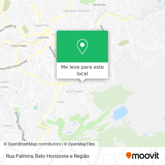 Rua Palmira mapa