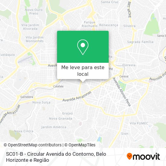 Como chegar até SC01-B - Circular Avenida do Contorno em Belo Horizonte de  Ônibus ou Metrô?