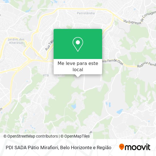 PDI SADA Pátio Mirafiori mapa