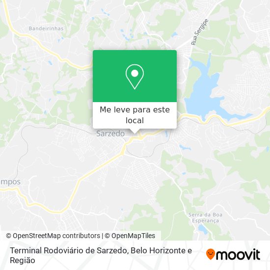 Terminal Rodoviário de Sarzedo mapa