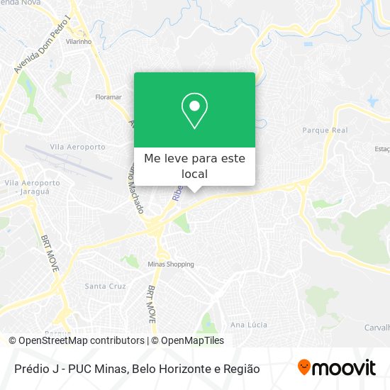 Prédio J - PUC Minas mapa