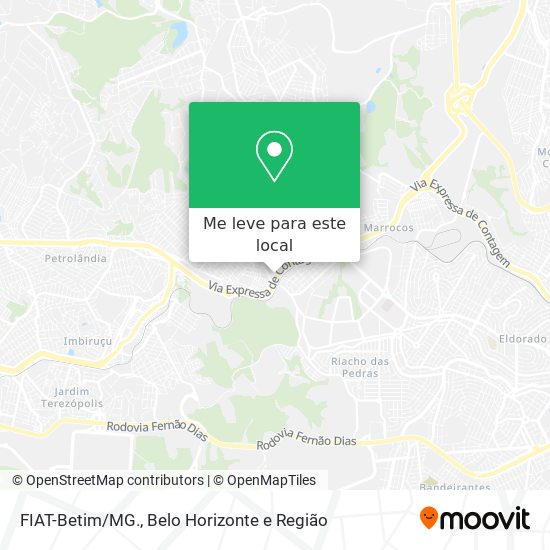 FIAT-Betim/MG. mapa