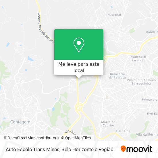 Auto Escola Trans Minas mapa