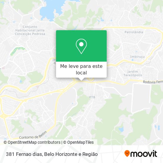 381 Fernao dias mapa