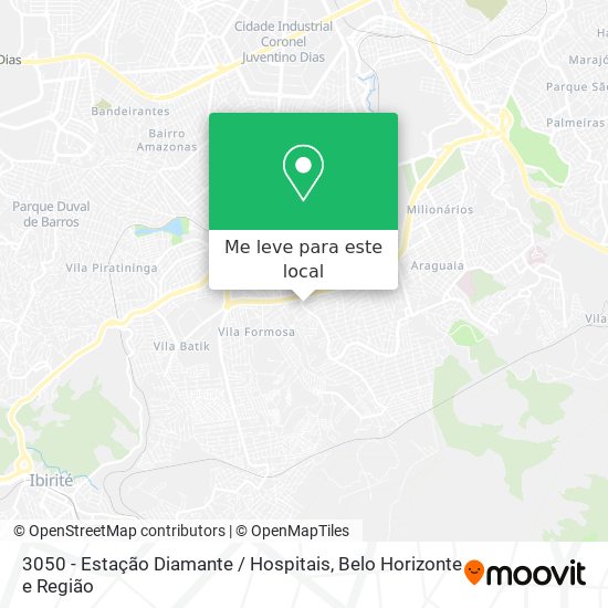 3050 - Estação Diamante / Hospitais mapa