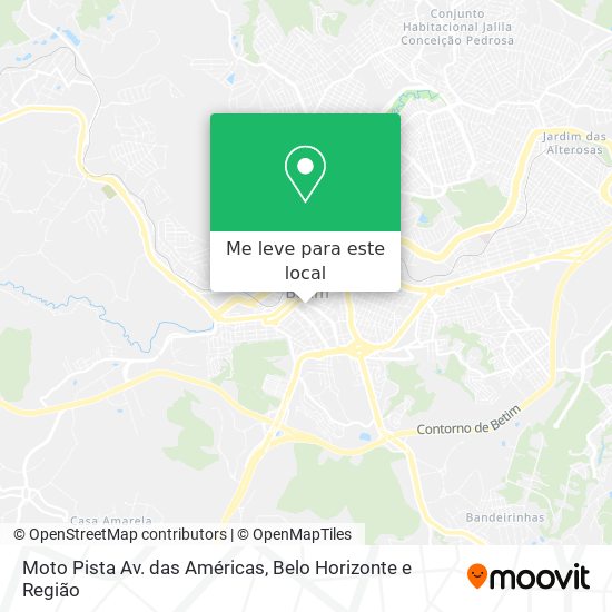 Moto Pista Av. das Américas mapa