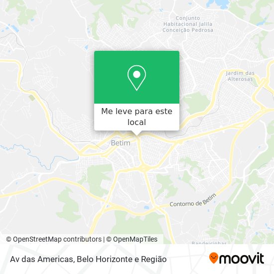 Av das Americas mapa