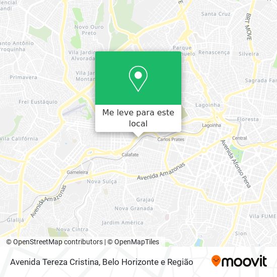 Avenida Tereza Cristina mapa