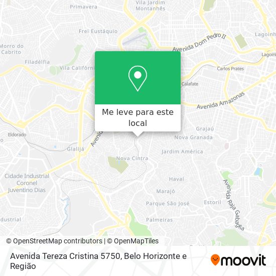 Avenida Tereza Cristina 5750 mapa