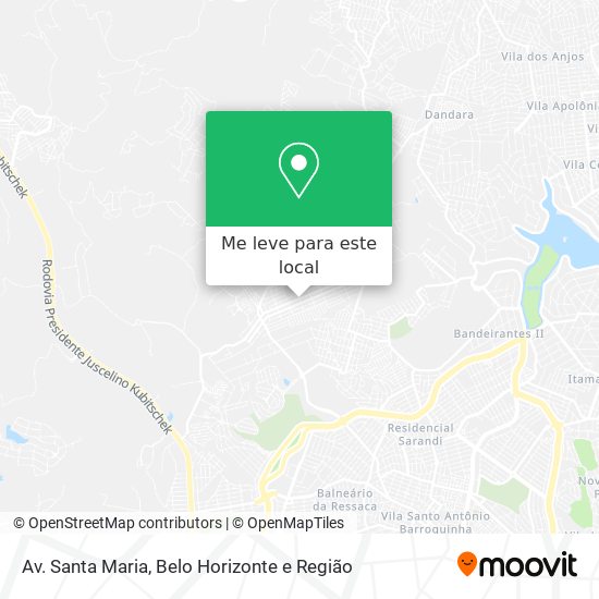 Av. Santa Maria mapa
