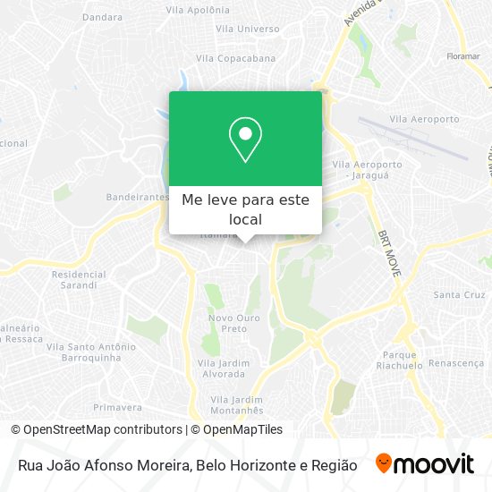 Rua João Afonso Moreira mapa