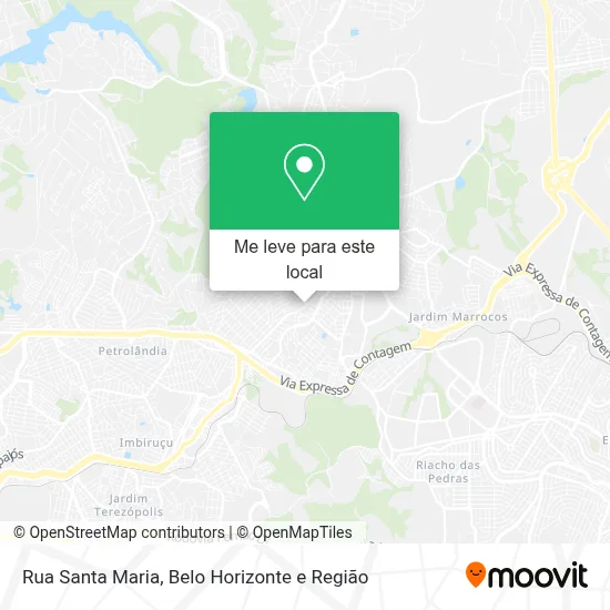 Rua Santa Maria mapa