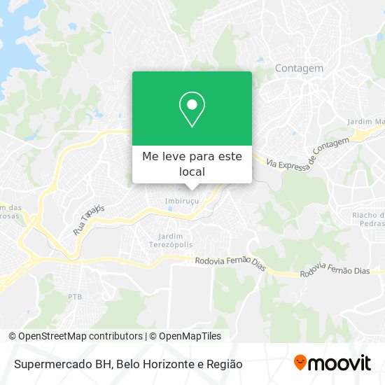 Supermercado BH mapa