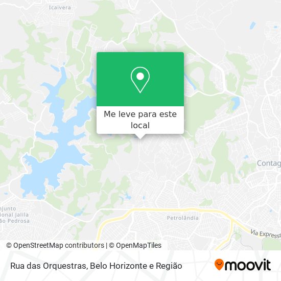Rua das Orquestras mapa