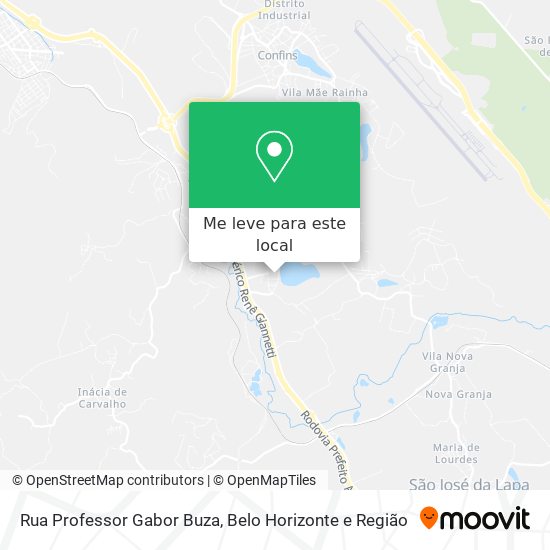 Rua Professor Gabor Buza mapa