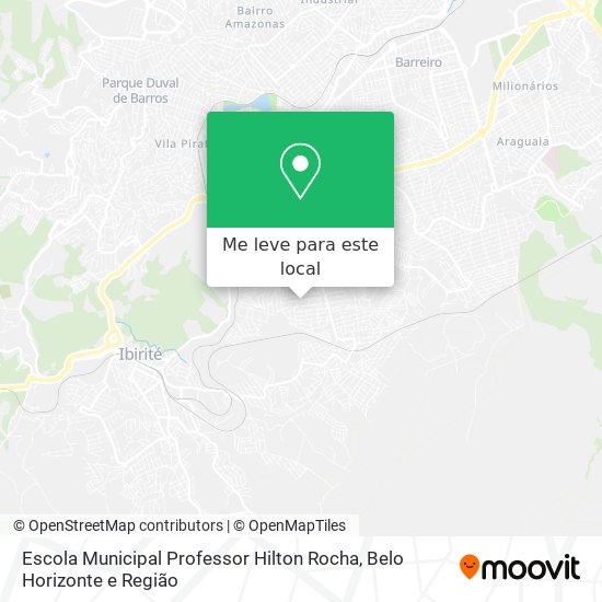 Escola Municipal Professor Hilton Rocha mapa