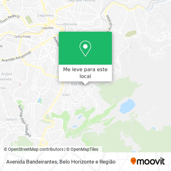 Avenida Bandeirantes mapa