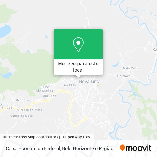 Caixa Econômica Federal mapa