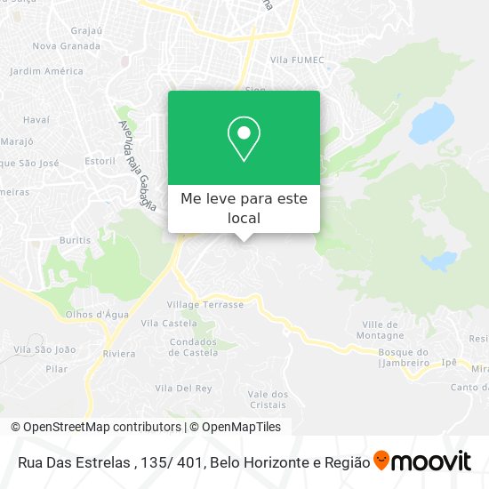 Rua Das Estrelas , 135/ 401 mapa