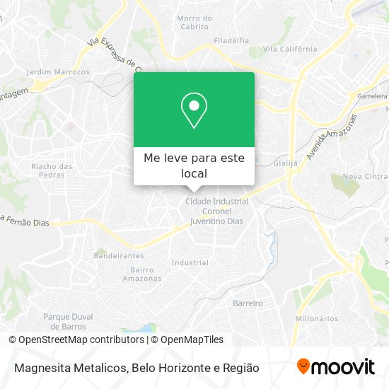 Magnesita Metalicos mapa