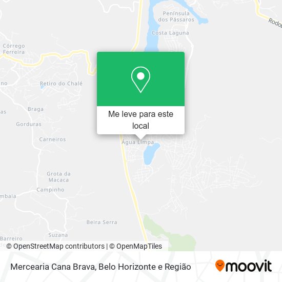 Mercearia Cana Brava mapa