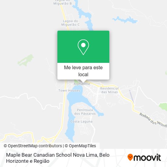 Maple Bear Canadian School Nova Lima mapa
