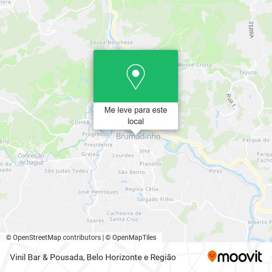 Vinil Bar & Pousada mapa