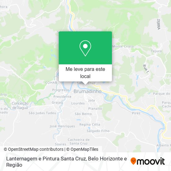 Lanternagem e Pintura Santa Cruz mapa