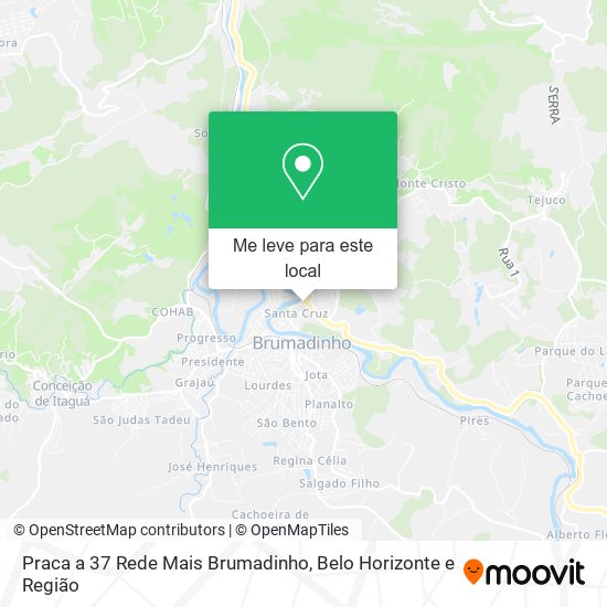 Praca a 37 Rede Mais Brumadinho mapa