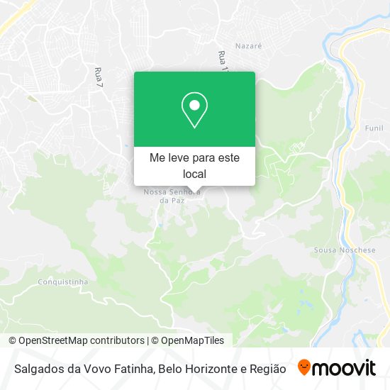 Salgados da Vovo Fatinha mapa