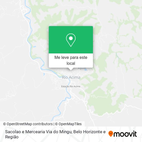 Sacolao e Mercearia Via do Mingu mapa