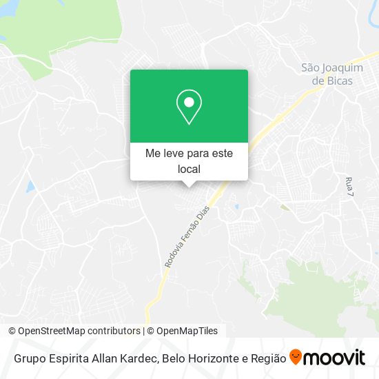 Grupo Espirita Allan Kardec mapa