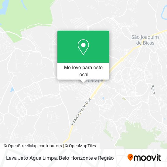 Lava Jato Agua Limpa mapa