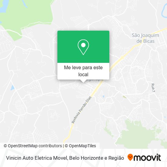 Vinicin Auto Eletrica Movel mapa