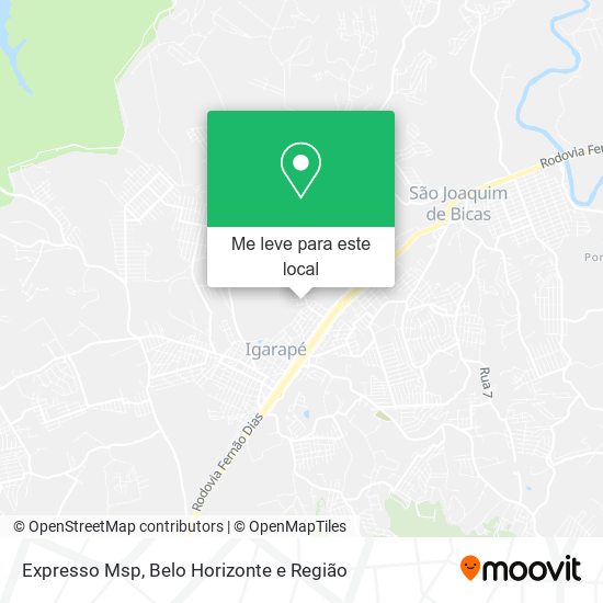 Expresso Msp mapa