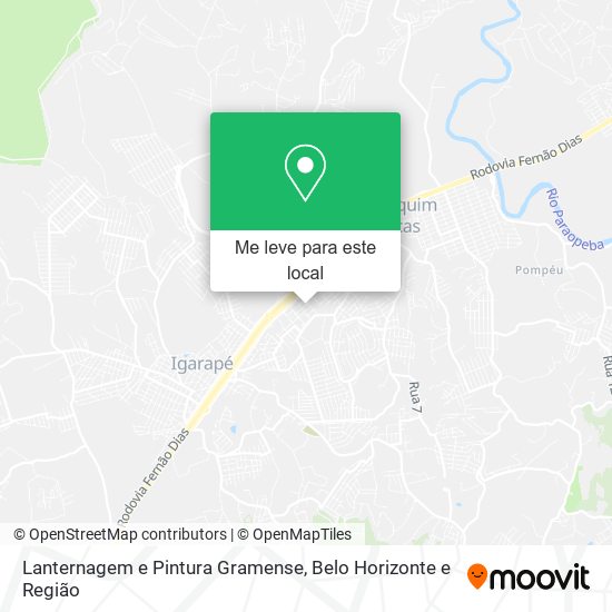 Lanternagem e Pintura Gramense mapa