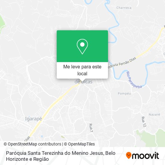 Paróquia Santa Terezinha do Menino Jesus mapa