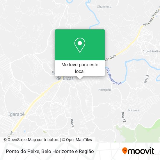 Ponto do Peixe mapa