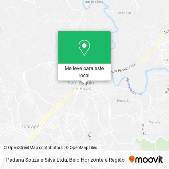 Padaria Souza e Silva Ltda mapa