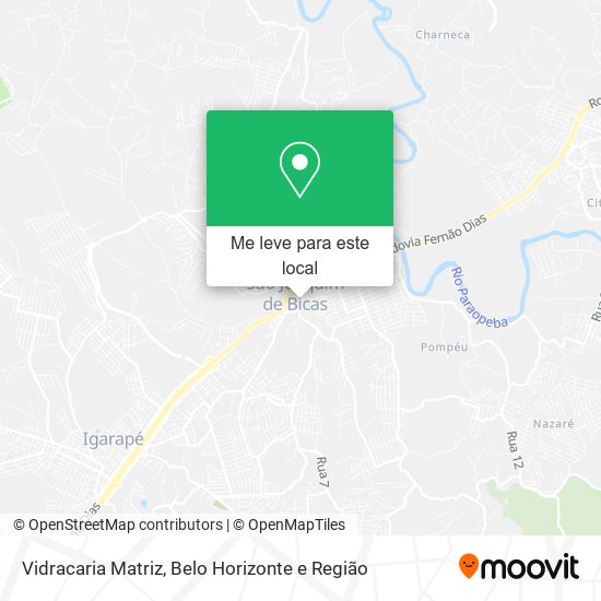 Vidracaria Matriz mapa