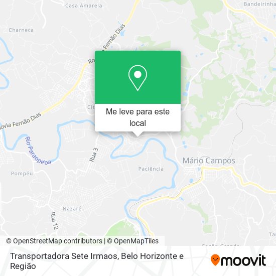 Transportadora Sete Irmaos mapa